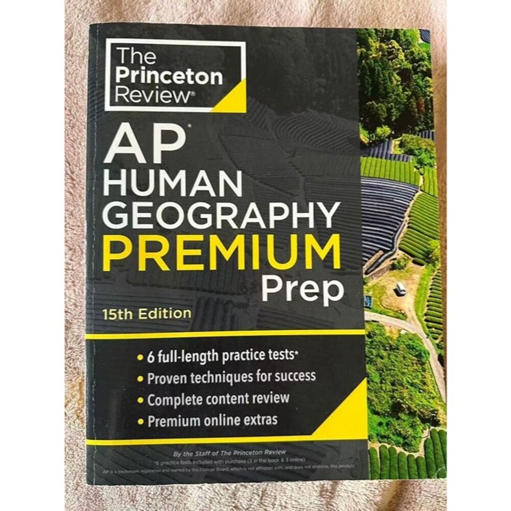 The Princeton Review AP Human Geography Premium Prep 15th Edition